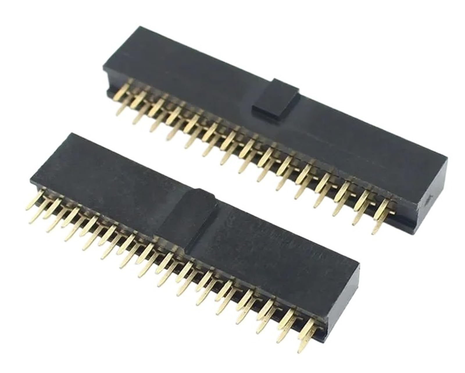 10 pz Passo 2.54mm Striscia Intestazione Femmina 6/10/14/16/20/26/34/40/50 Spille Doppio Diritto DIP Polarizzazione Connettore Chiave 6P 10P 40P 50P