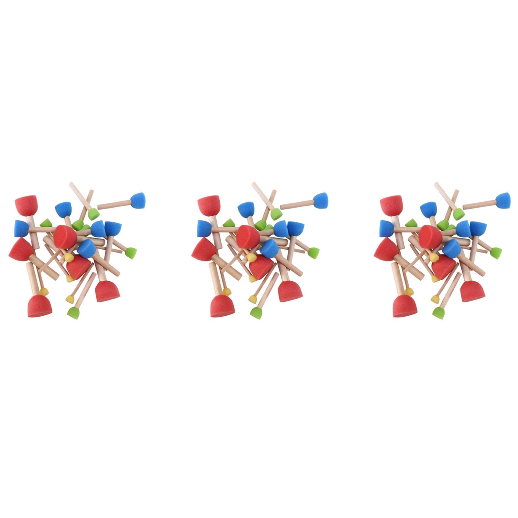 Jnchdghwa 72 x Foam Pouncer Assortment-Sponge Painting Stippler Set Foam Brush Value Pack-1.5cm 2cm 3cm 4cm