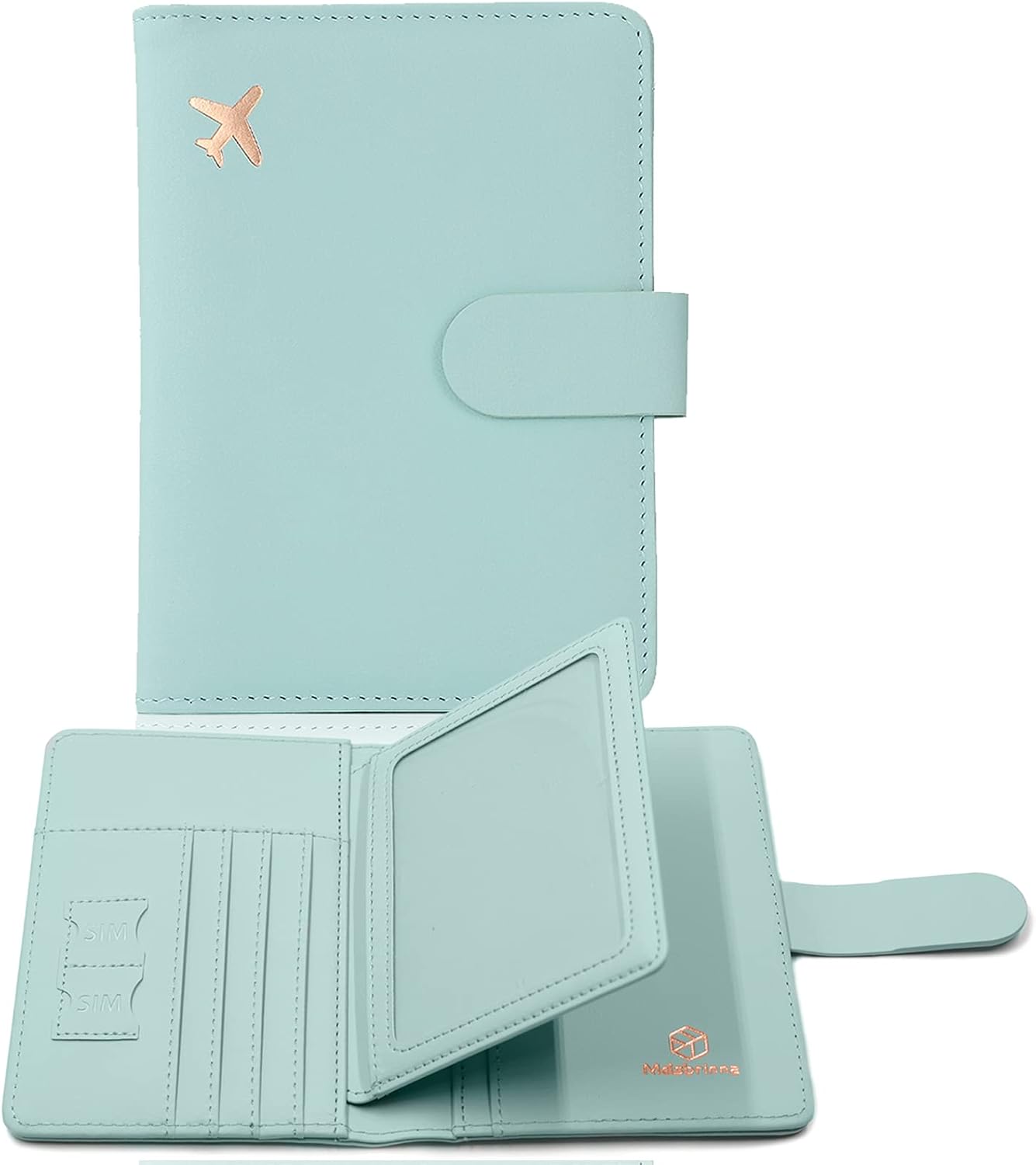 Melsbrinna Passport Holder,Passport Holder Card Slots,Cute