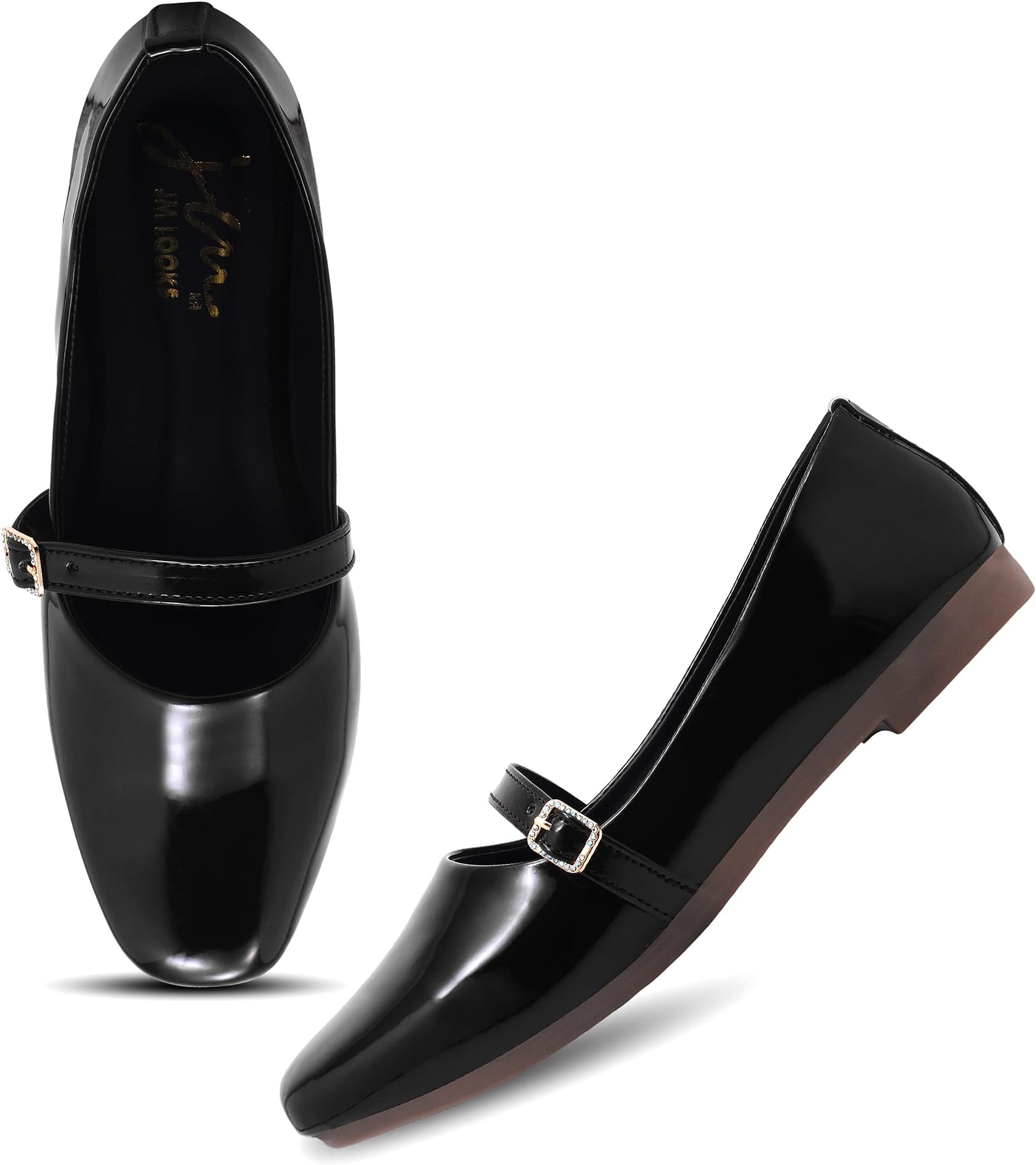 Women's Flats, Round Toe Ballet Flats, Comfortable Slip-on Dressy Business Casual Work Office Ballerina Flat Dress Shoes