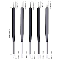 Vista 2 de 5 piezas de herramientas de punteado para arte de uñas, bolígrafo de doble cabezal para tallar gel UV, juego de pinceles de silicona para uñas