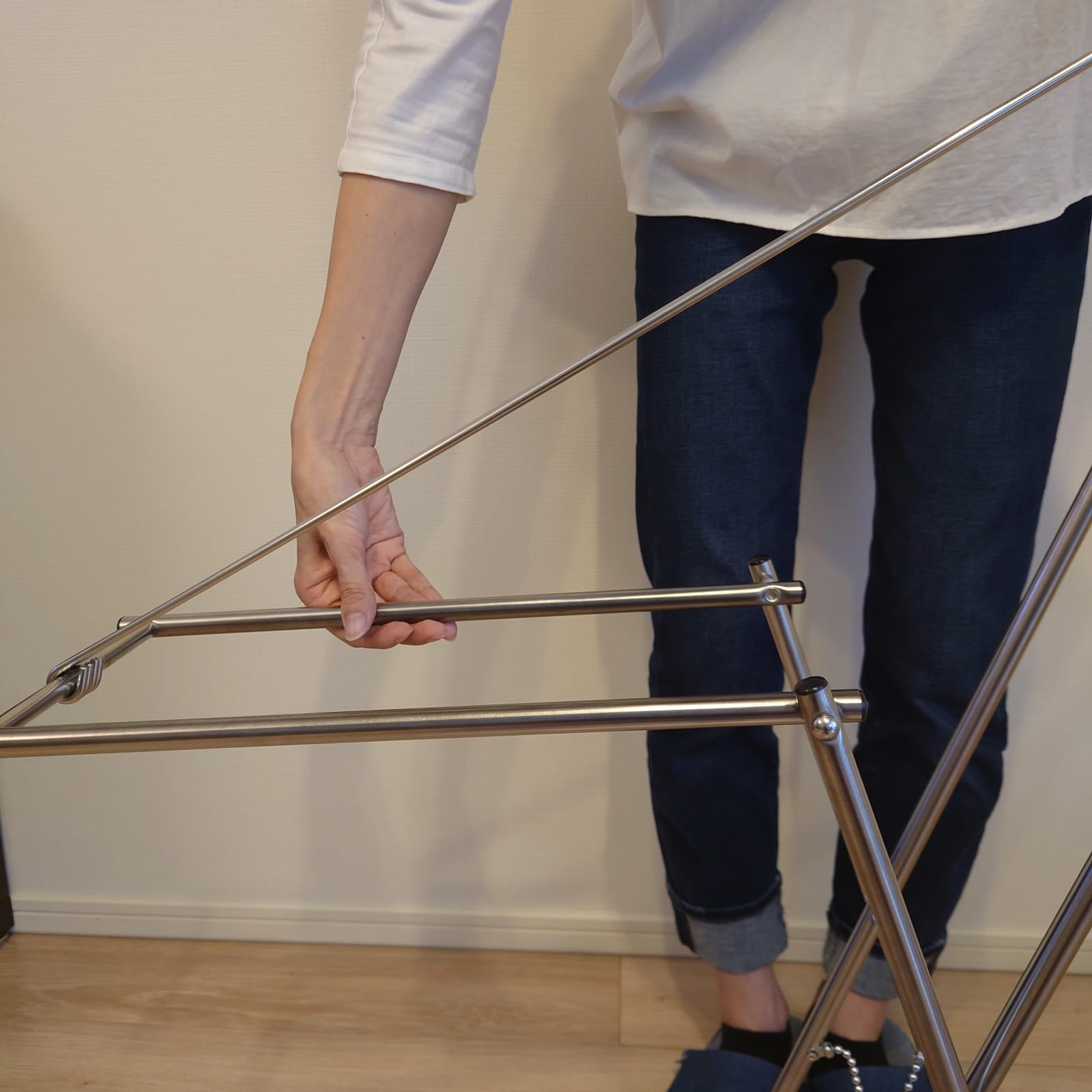 タオルハンガー 大木製作所 バスタオルハンガー 折りたたみ 室内物干し 省スペースタオルハンガー 大木製作所【バスタオルハンガー