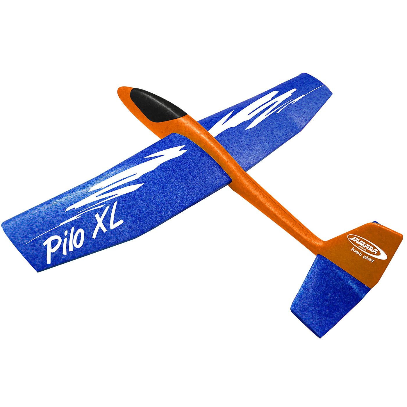 JAMARA 460485 – ślizgacze piankowe 2 w 1 – Pilo XL – super lekkie (160 g), prawie niezniszczalne, przestawiana wysokość do pętli lub poślizgu, rozpiętość skrzydeł 86 cm