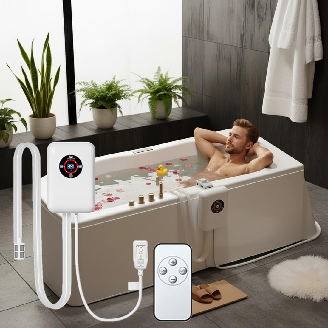 VCYEX Thermostat bath heater 30 - 43 °C