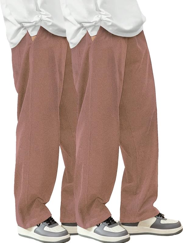 Pantalon en velours côtelé homme taille élastique pour éliminer les serrages