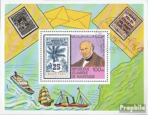 Prophila Collection Mauritania Block 24 (Completa Edizione) 1979 Morte Sir Rowland Hill (Francobolli per i Collezionisti) Marinaro