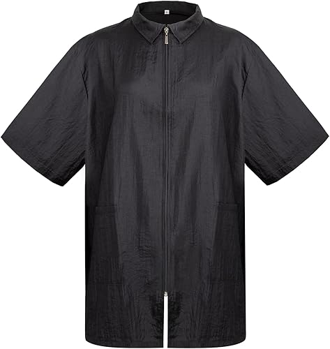 Miniatura 3 de TOPTIE Chaqueta de nylon impresa aduana de la cremallera del corte de pelo del peluquero del peluquero del peluquero del peluquero del peluquero