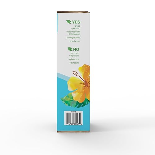 Miniatura 3 de Alba Botanica Protector solar de coco hawaiano, protector solar SPF 50 de amplio espectro, resistente al agua y biodegradable, botella de 8 onzas