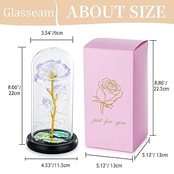 Amazon.com: Glasseam Mothers Day Rose Gifts For Mom: Galaxy