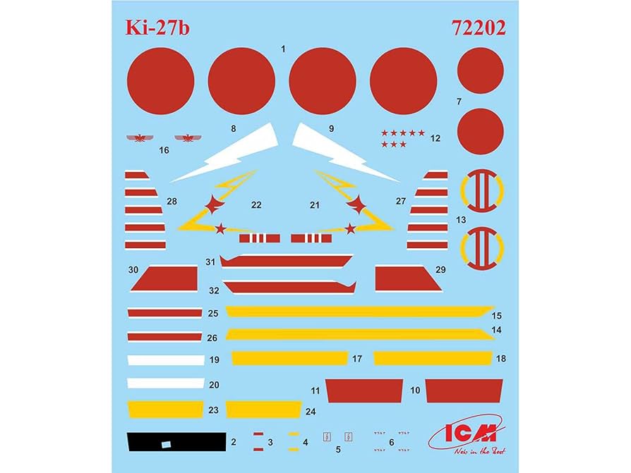 Amazon | アイシーエム ICM 1/72 日本 中島キ27b 九七式戦闘機