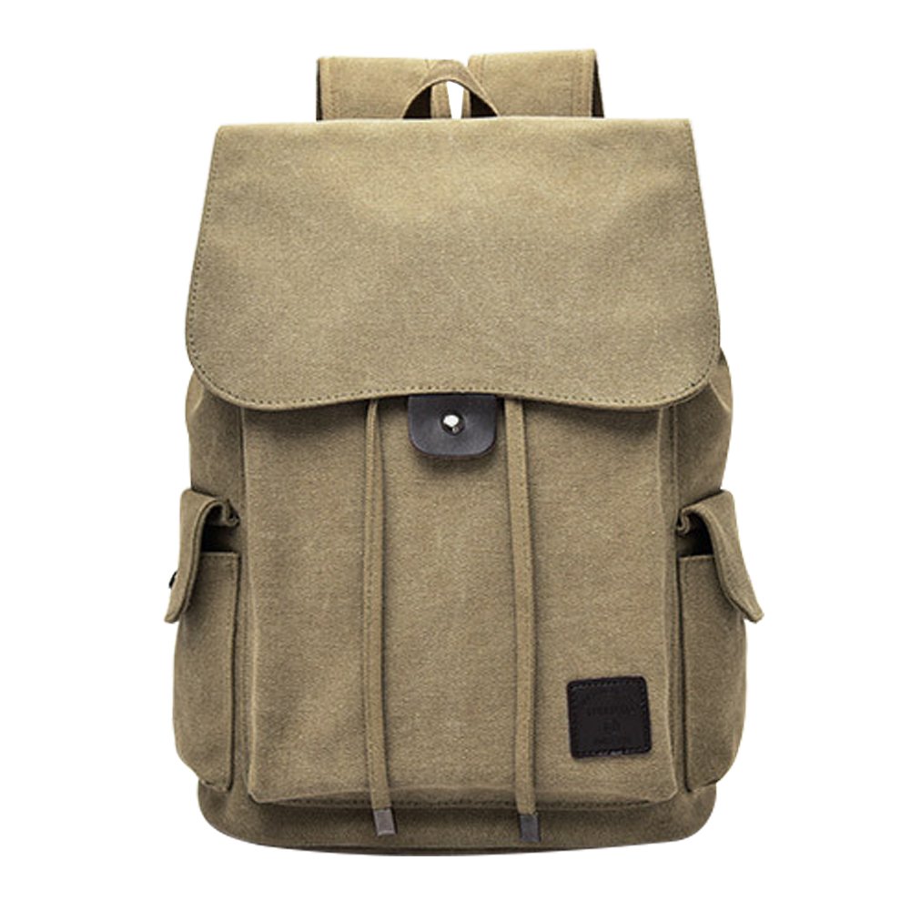 SIQITECHNO Canvas Backpack Vintage Backpack College Backpack for Men Women Rucksack Bookbag Gift for Men Fits 14 Inch Laptop