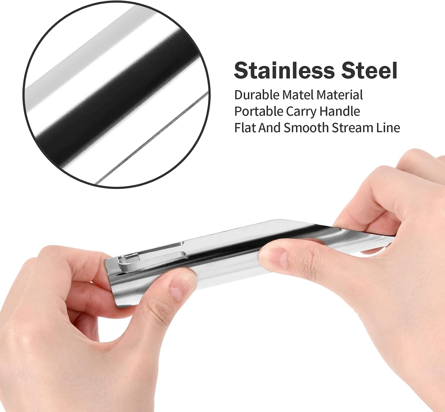 Crumbers for Servers, Crumb Sweepers, Food Crumb Scraper, Restaurant Crumb Cleaner, Portable Server Tools Stainless Steel Crumber Tool, Crumbers for Servers, Waiters, Waitresses (2 PACK, Pure Silver)
