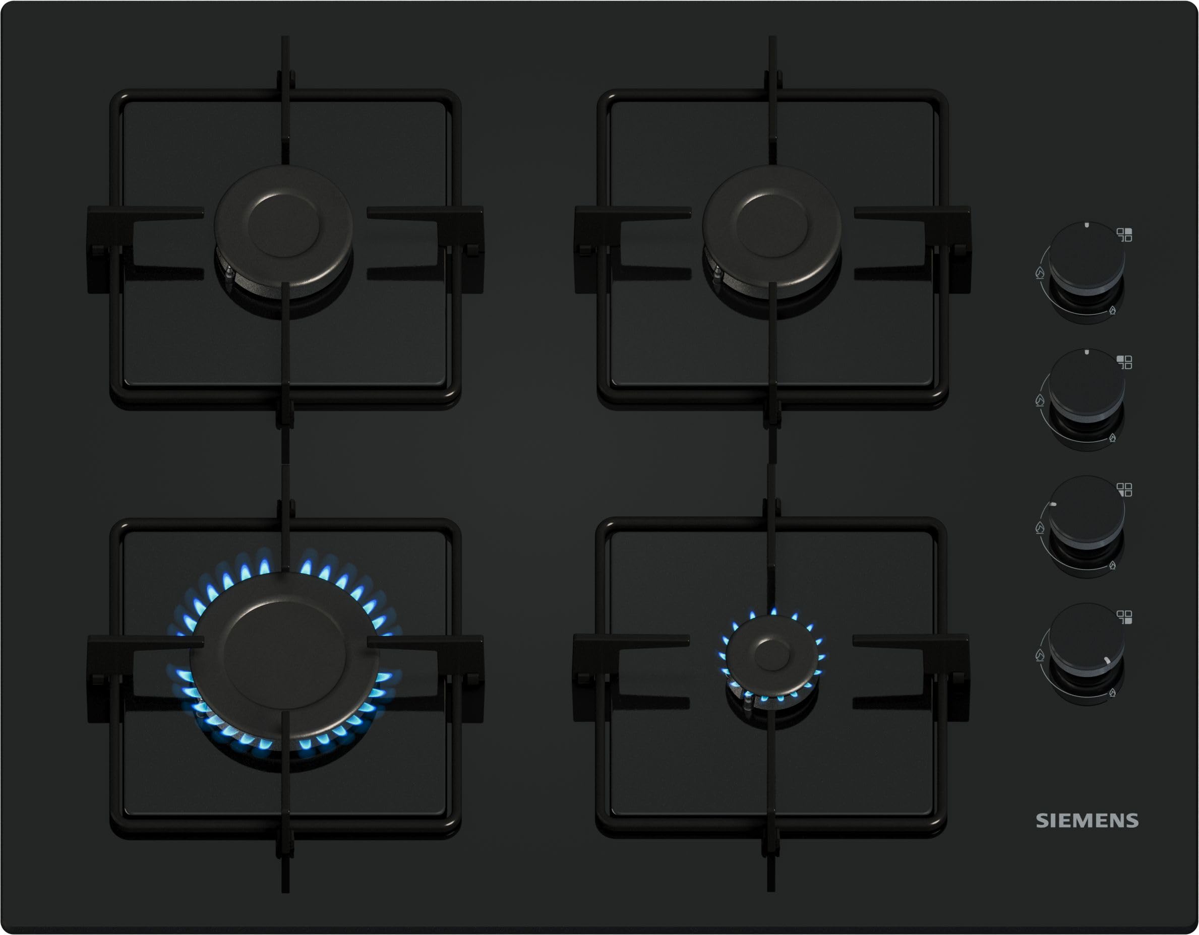iQ300 60 cm Gas Hob with 4 Powerful Burners, German Engineering Hob, Espresso Cross Support, and Premium Steel Pan Supports, Model EO6C6PP30