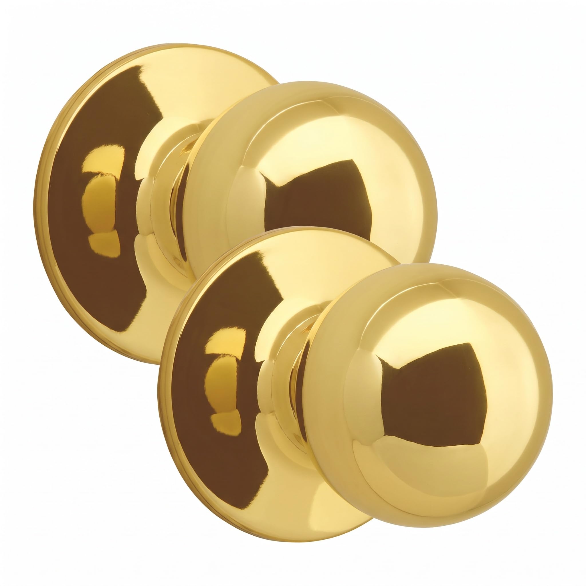 Polished Brass Ball Dummy Door Knob - Design House -15