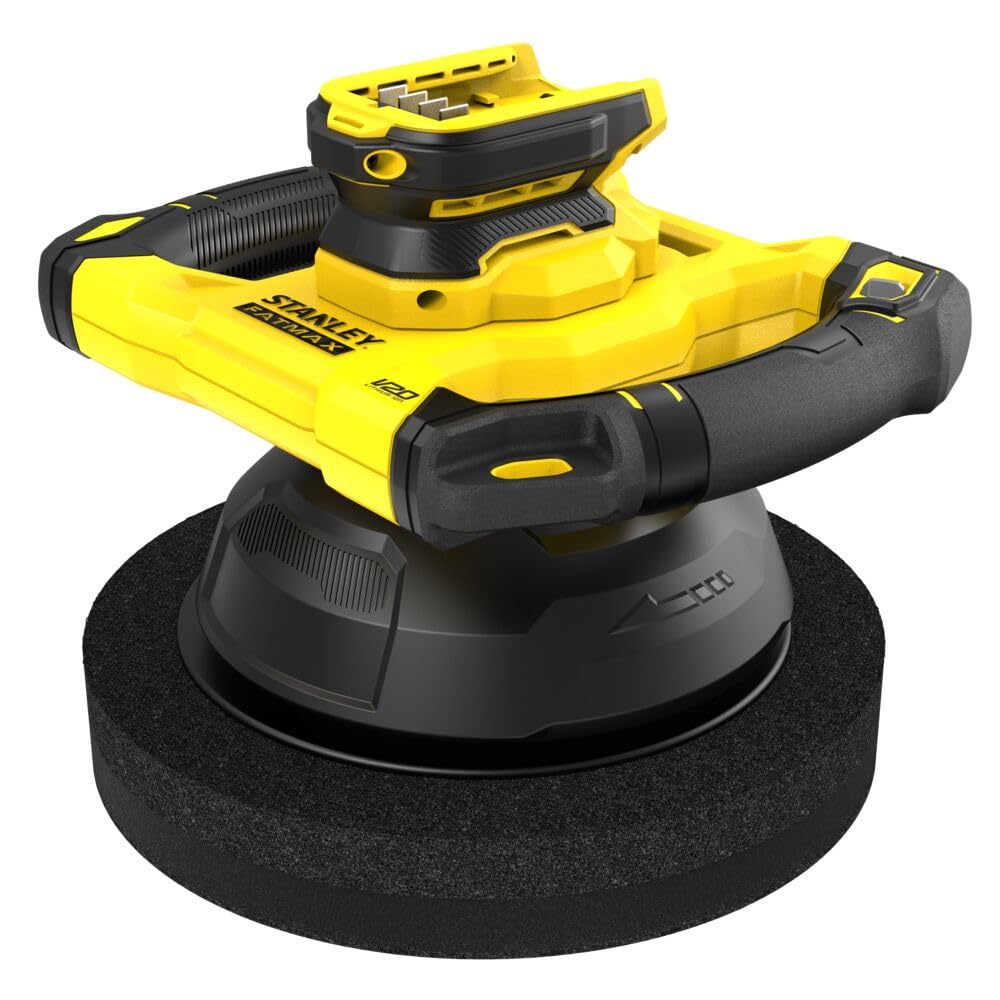 Pulidora V20 Li-Ion 18V, 3 velocidades 2.200/2.400/2.800 rpm, diámetro 254mm, tamaño de órbita 12mm, vibración 5,4m/s. Sin batería/cargador