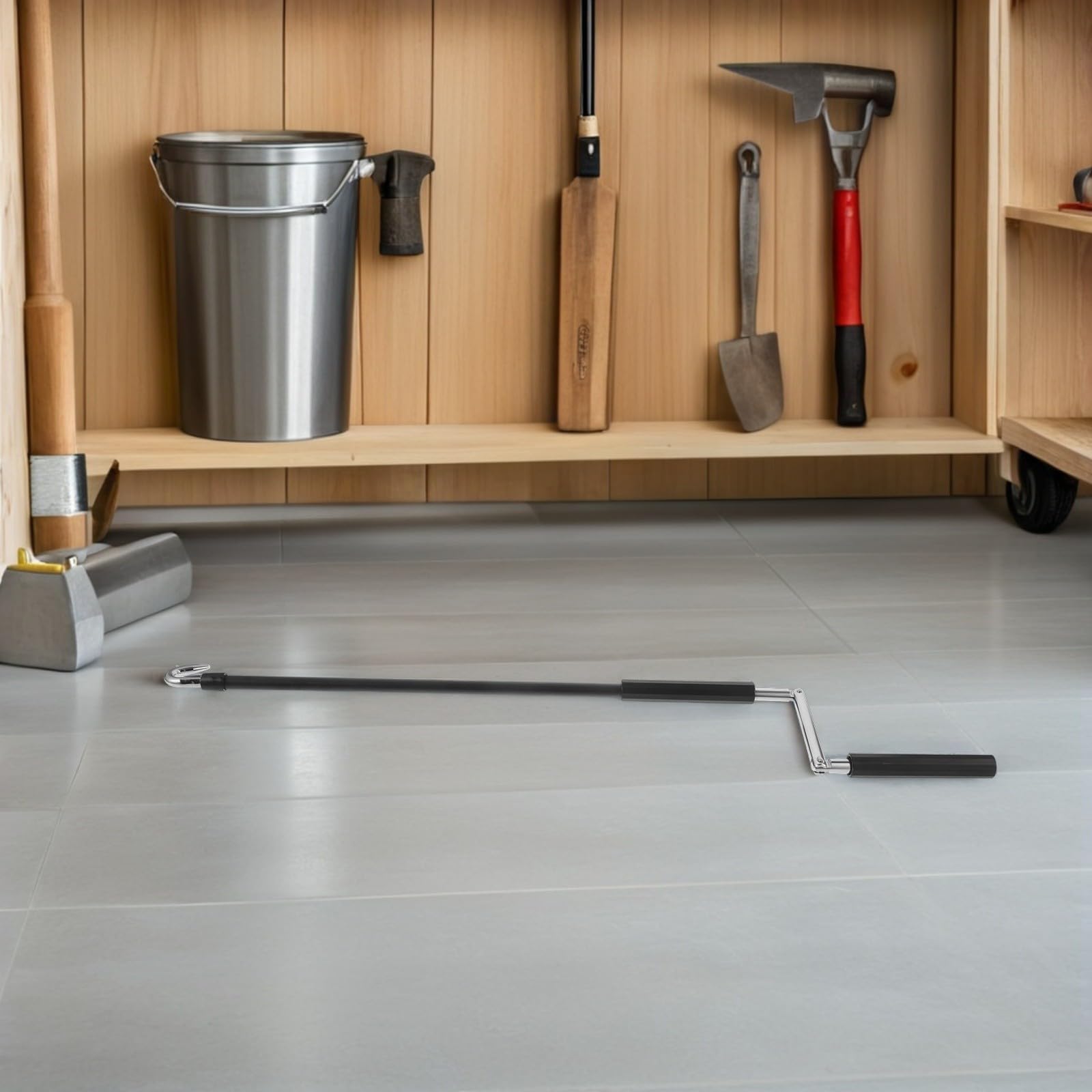 Tofficu Kurbelgriff für Markisen mit 70cm Teleskopstange aus Eisen Vielseitig Einsetzbar und Einfache Bedienung für Pergolen und Terrassenrollos