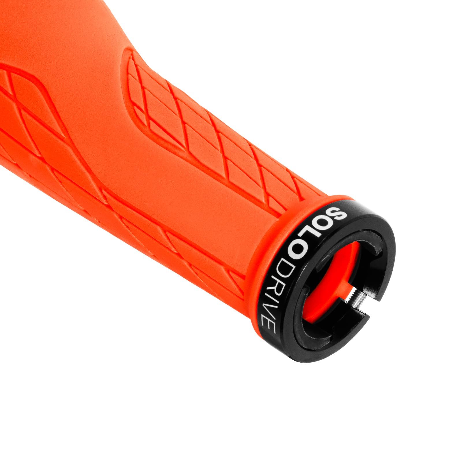 SOLODRIVE Impugnature per Bicicletta da Montagna Ergonomiche, Manopole Comfortevoli per Manubrio, Single Lock-on e Antiscivolo, Adatte per MTB, E-Bike, Hybrid e Scooter