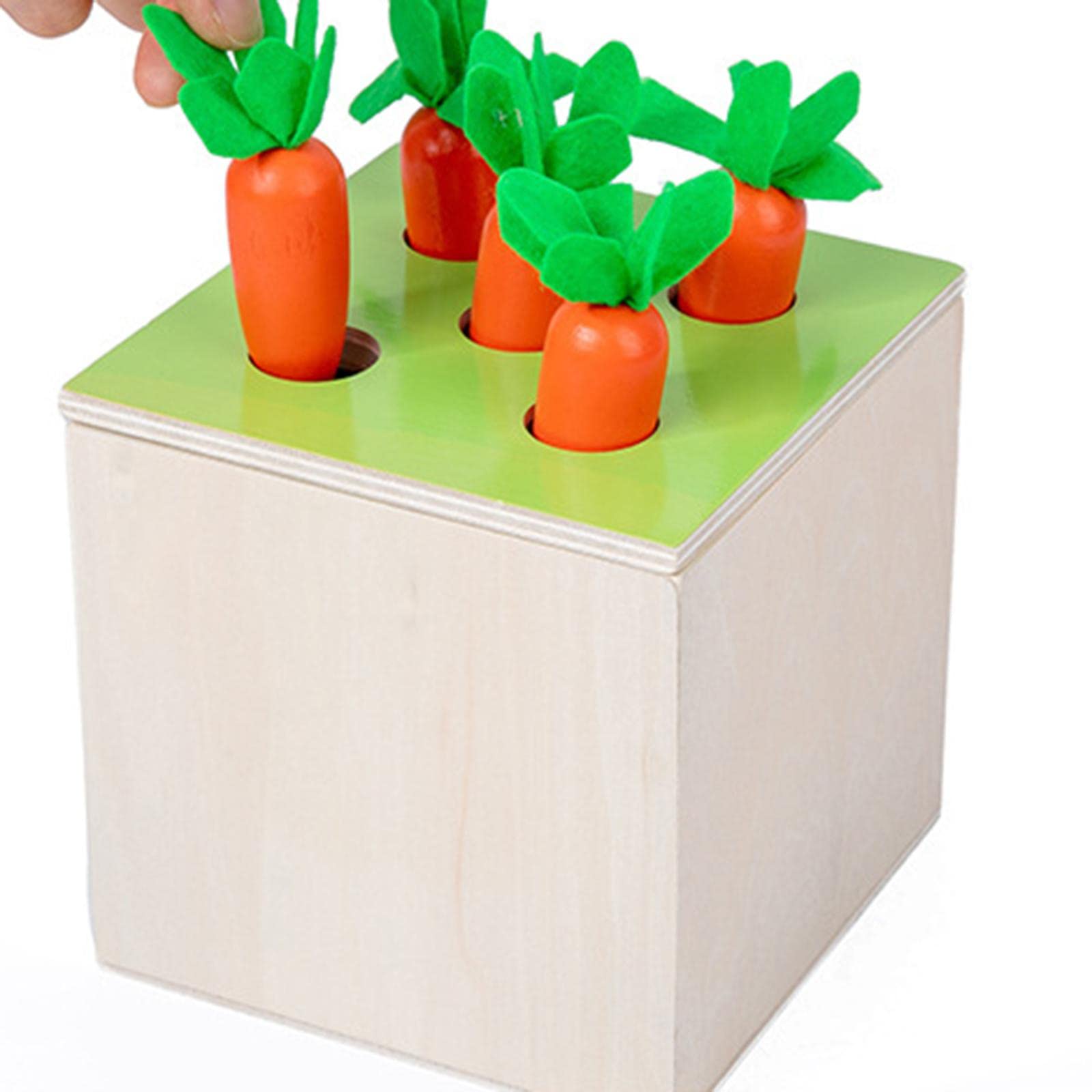 Qianly Set di Costruzioni in Legno, Fattoria, Frutteto E Mattoncini Fai-da-Te per Bambini Piccoli, Multicolore, Scatola di Intelligence 4 in 1