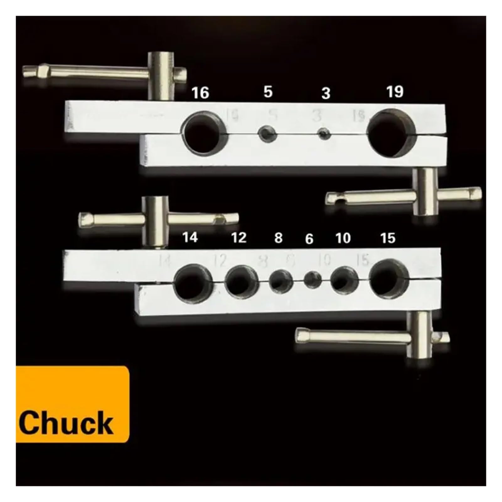 Juego de 8 expansores de Tubos métricos para Aire Acondicionado. Herramientas de Mantenimiento: escariador para Tubos de Cobre. Rápido y preciso.