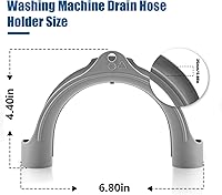 Vista 2 de Washing Machine Drain Hose Holder Hook - U Shaped Drain Hose Hook Fit for Washer Dishwasher Drain Hoses U Bend