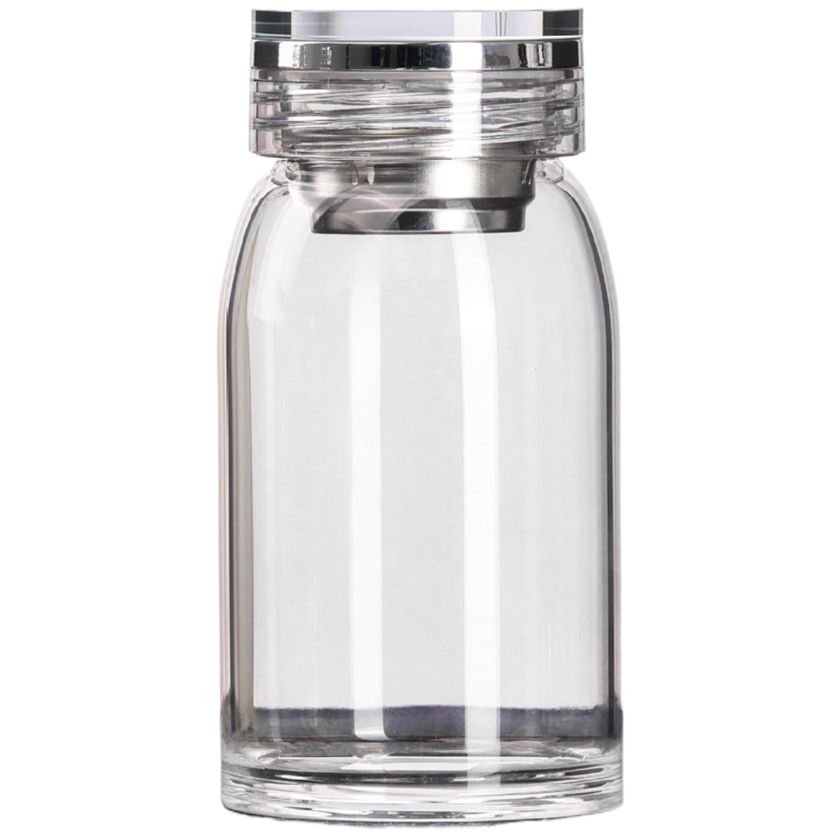 Licsaliwe 15oz Borosilicate Glass Water Bottle, Heat Resistant Leakproof Bottle with Infuser & Sleeve