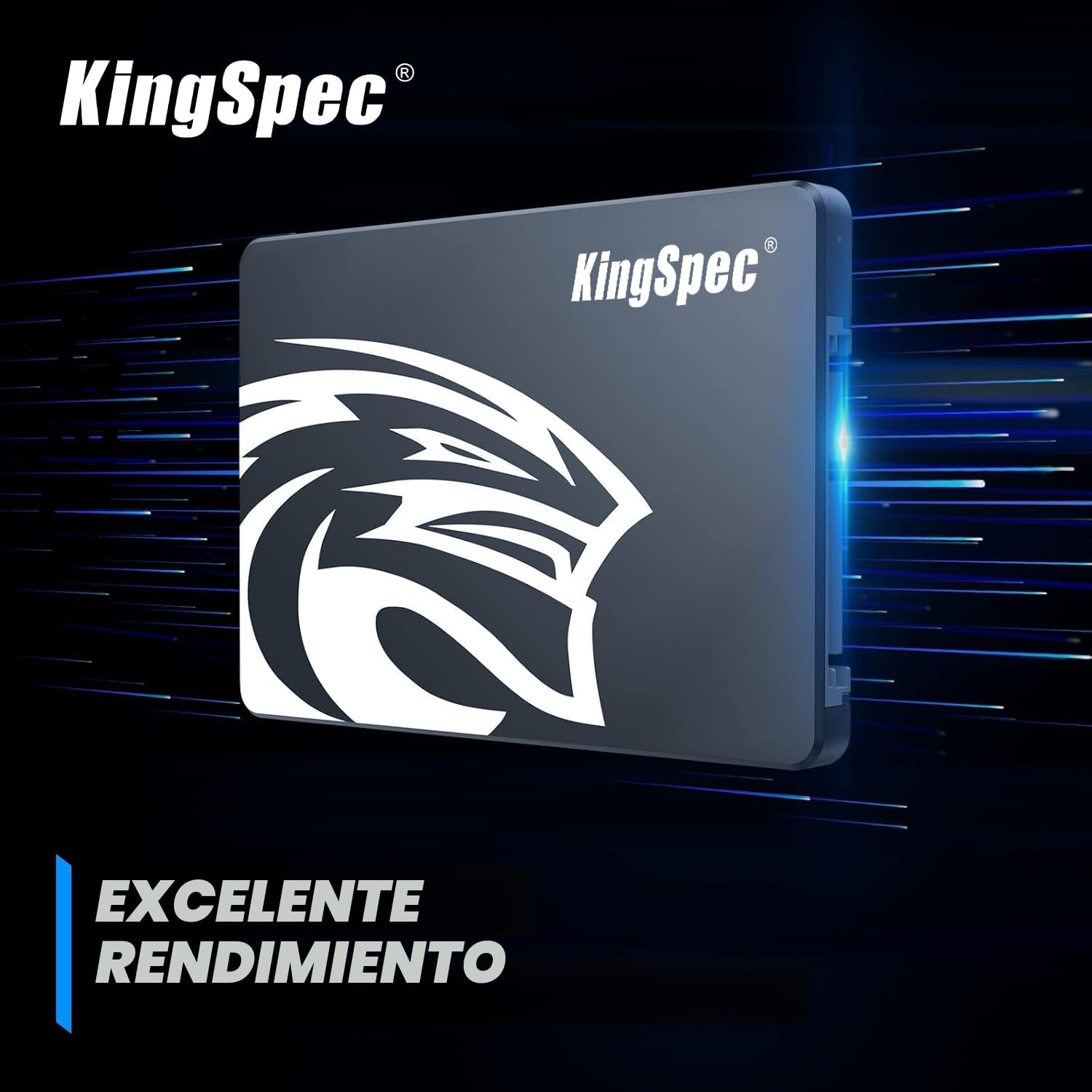 Kingspec SSD 512GB 2,5" SATA III, TLC 3D NAND Flash Disco Duro Interno, Lectura de Hasta 570 MB/s, para Escritorios/Computadoras Portátiles/Todo en Uno — view 5
