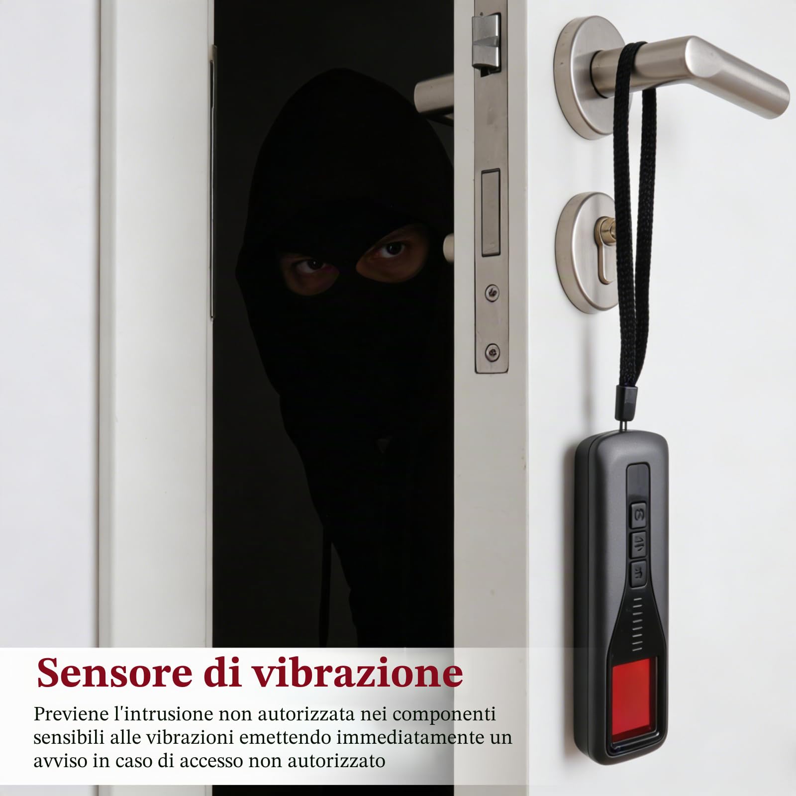 Rilevatore Microspie, Rilevatore Telecamere Nascoste, Fotocamera wireless RF, 5 Livelli Sensibilità, con Adattiva Sensibilità Regolabile per Casa, Ufficio, Hotel, Viaggi