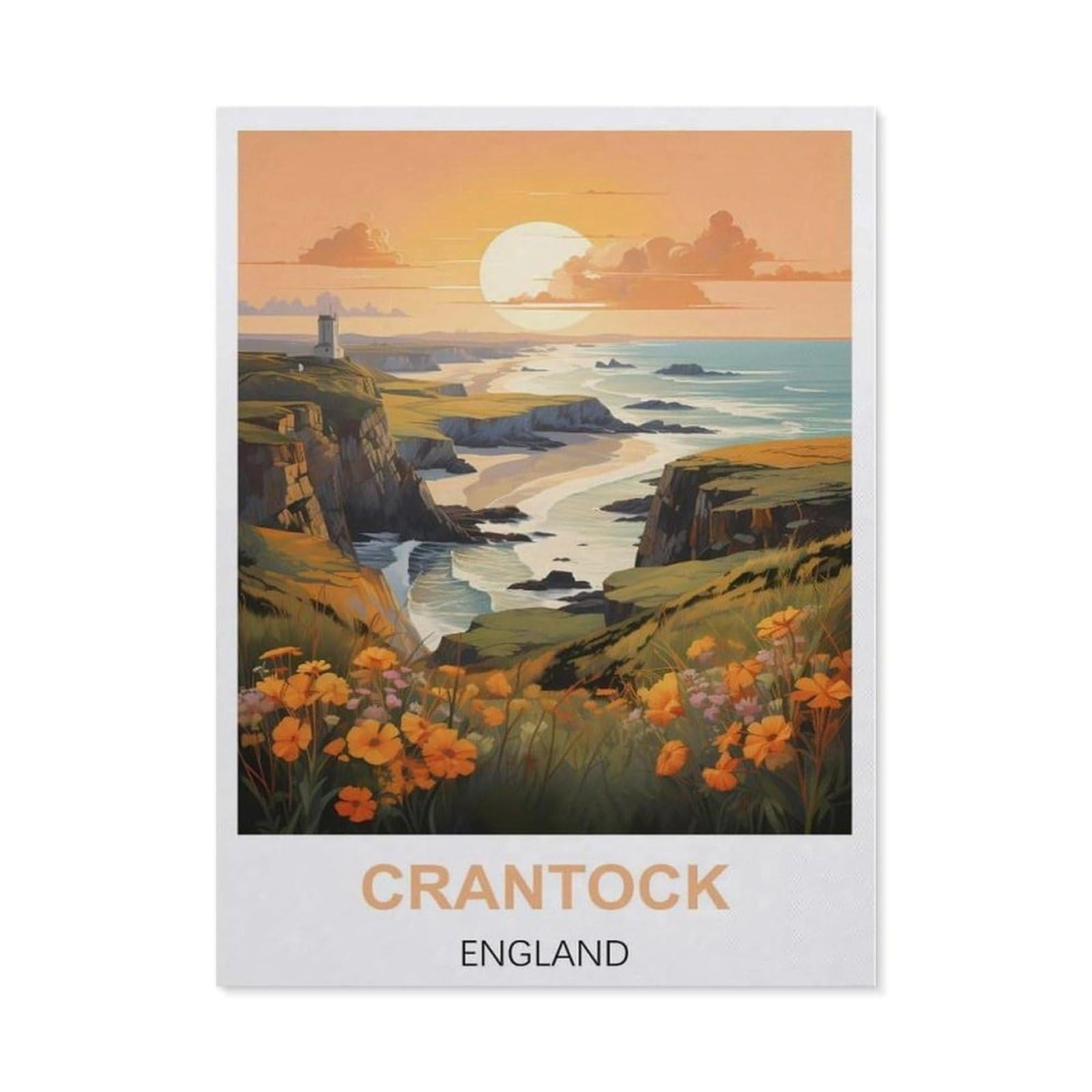 BEAYODKP Diamond Painting Kits ，Crantock England（50 x 60 cm）