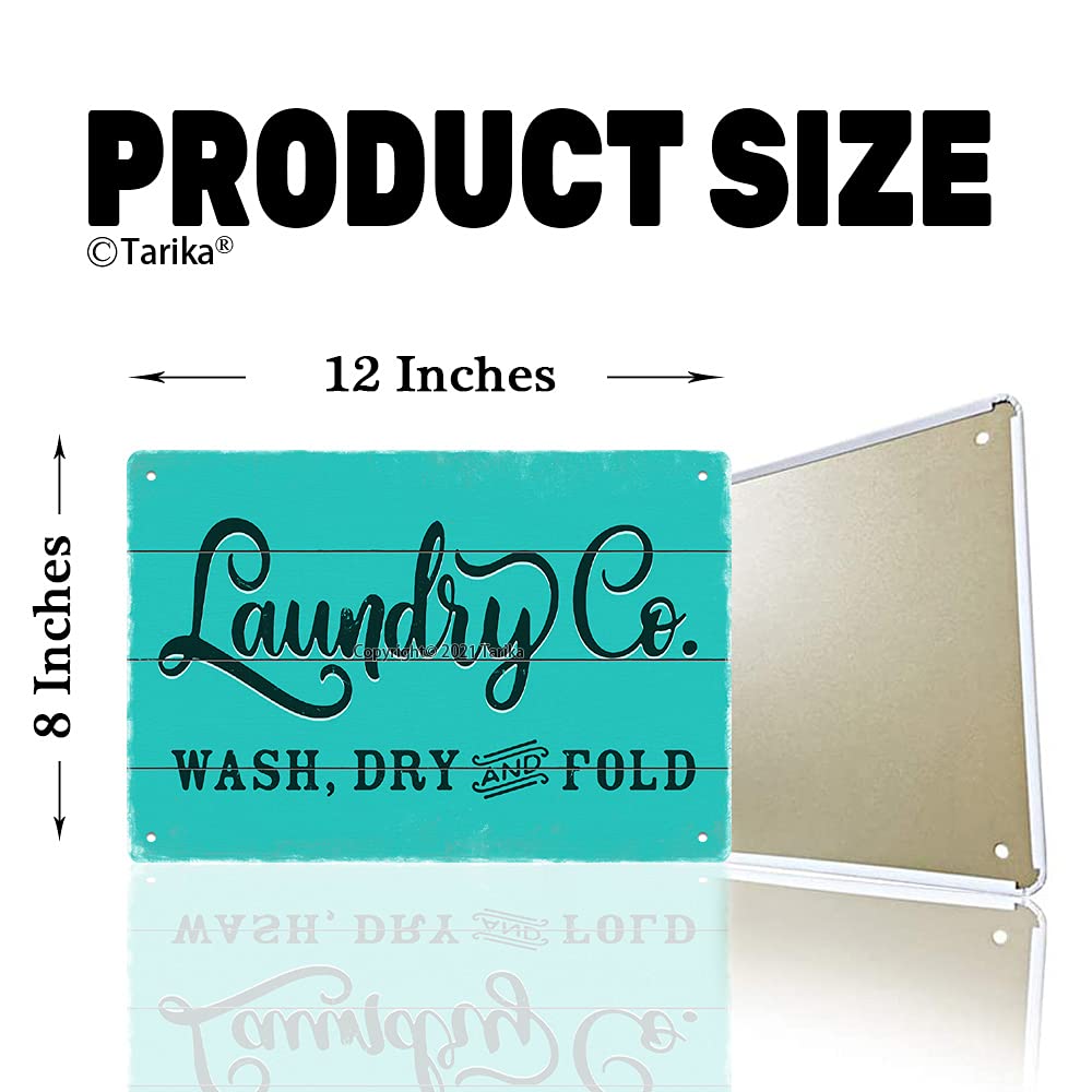 Laundry Co. Targa in metallo da appendere alla parete, stile vintage, 30,5 x 20,3 cm, per casa, bar, cucina, bar, grotta, ufficio, fattoria