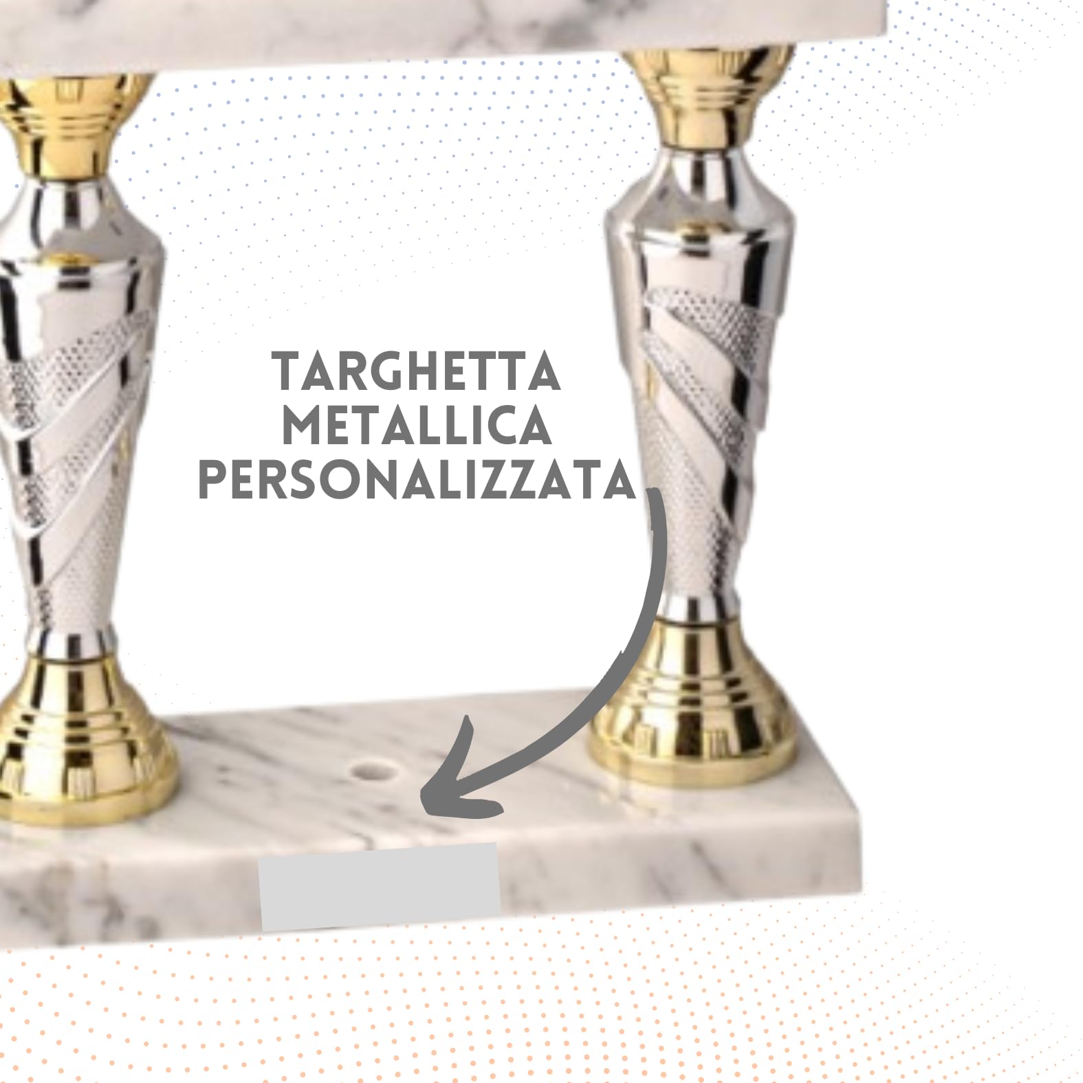 Coppa Trofeo Personalizzabile Grande a 2 Piani Varie Misure Calcio, Fantacalcio, Tennis, Padel, Basket Premiazioni Sportive ed Eventi con Targhetta Personalizzata cod 5.231