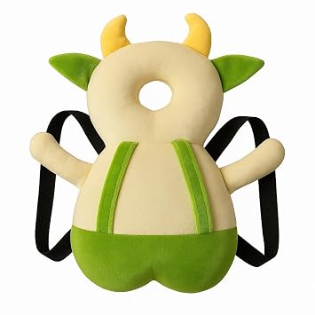 CuddleDeer Baby Head Protection Pillow Backpack – Soft Plush Infant Safety Cushion, Anti-Fall Headrest for Crawling & Walking Toddlers, Cute Deer Design