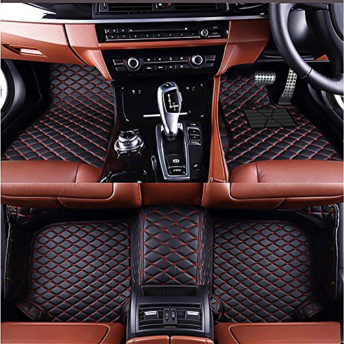 Tapis de voiture en cuir étanche VEMAT sur mesure pour BMW Série 4 Cabriolet 2014-2017
