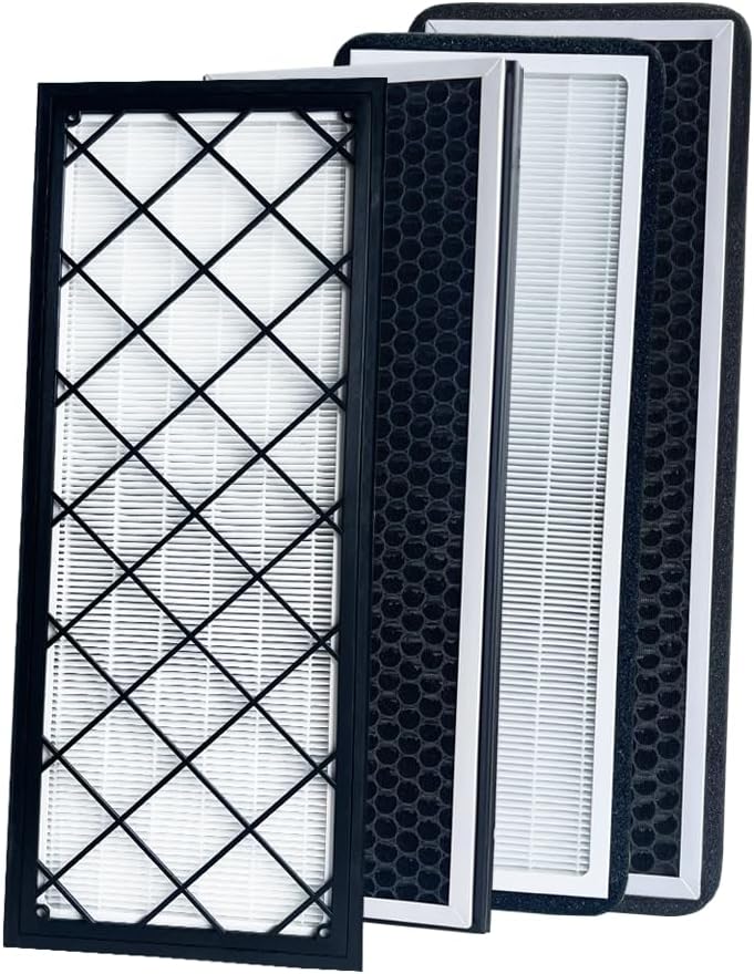 Fits 2020-2025 Tesla Y-Type External Air Conditioning Filter Intake Air Filter Biochemical Filter with Activated Carbon 1658375-00-A 4-piece set