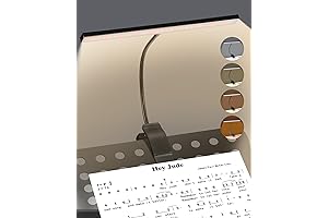 4 Color& 3 Brightness, Wide Illumination Area 30 Led Music Stand Light