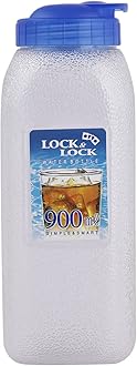 LocknLock Aqua 900ml BPA-Free Water Bottle with Flip-Top Lid – Durable and Transparent Hydration Jug