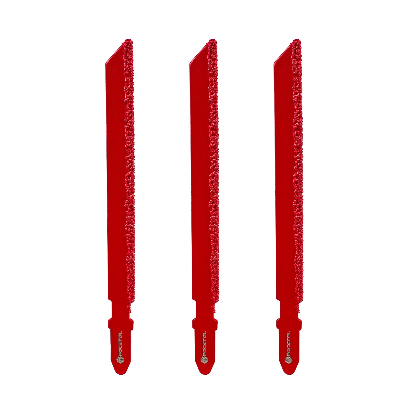 FOCSTOL Lama Seghetto Alternativo Diamantata - 3 pezzi 100mm Disco Taglio con Gambo a T per Vetroresina Marmo Plastica Legno Grana 46