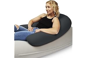Moon Pod Bean Bag Crescent Backrest for Family Comfort, Zero-Gravity Ergonomic Pillow for Neck Support