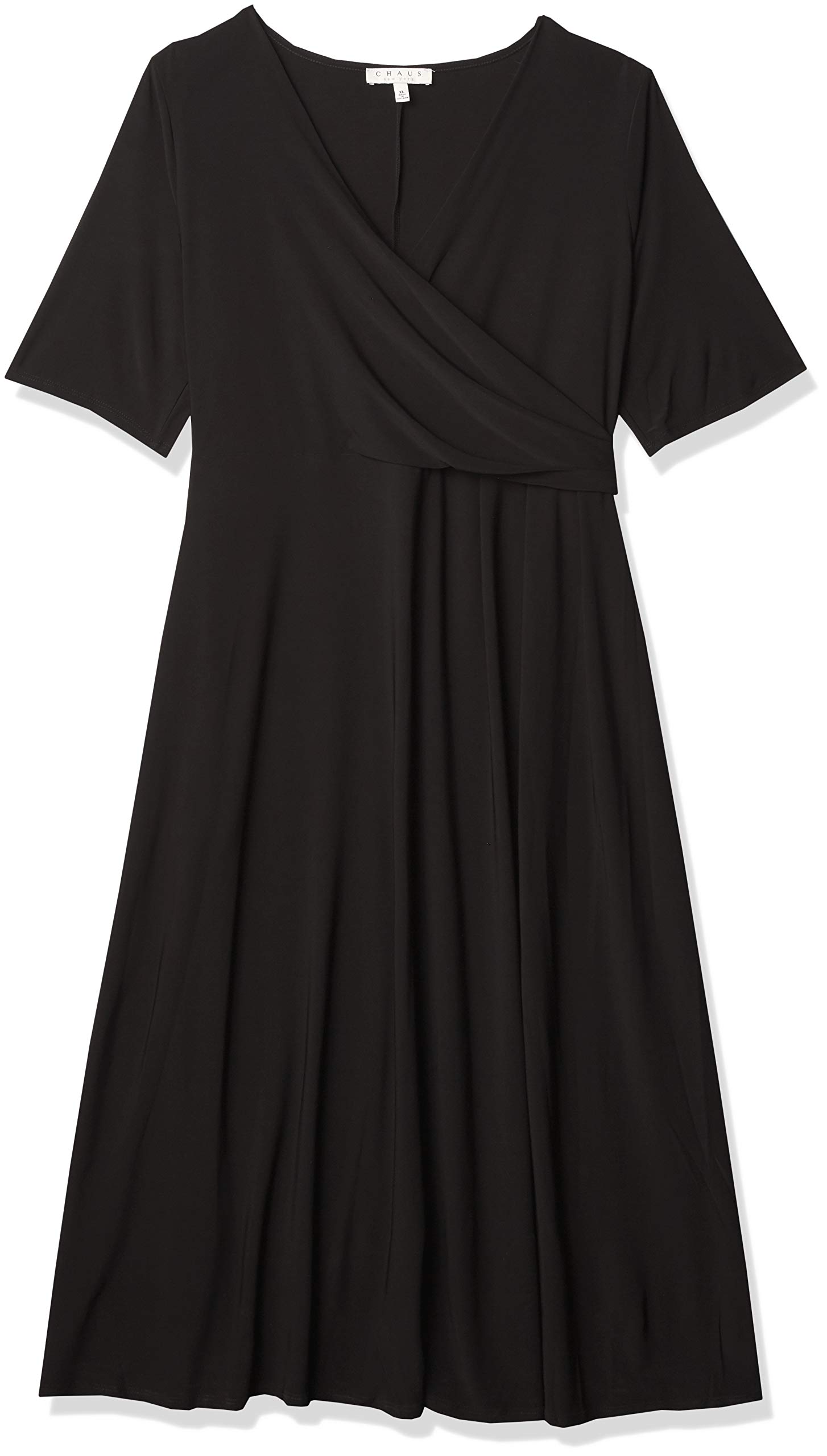 Chaus Women's Laura Elbow Sleeve Wrap Dress