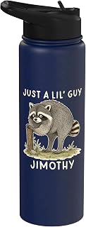 Jimothy the Raccoon Viral Meme Jimothy Little Guy Stainless Steel Insulated Water Bottle