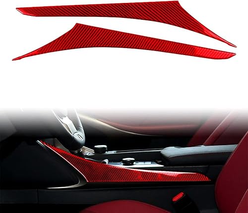 Miniatura 2 de GZYF Panel de cambio de engranajes interior de automóvil de fibra de carbono, ajuste lateral 2 piezas para Lexus IS300 IS350 IS250 IS200t 2013-2020