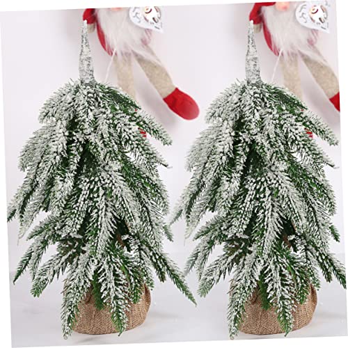Arbre de noël de bureau compact pour décorer les petits espaces sans encombre - 7