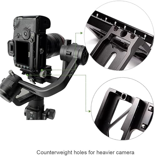 Miniatura 7 de Soporte L con placa de liberación rápida para DJI Ronin S Gimbal Disparo Vertical Sony A7 A6400
