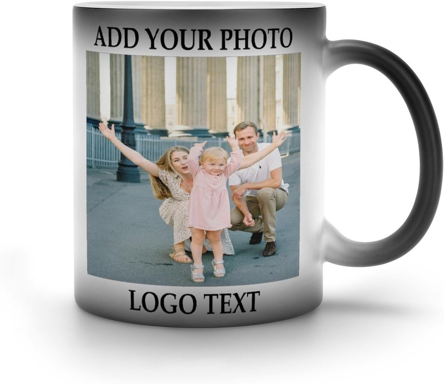 – CMLONGQIA Custom Mug Personalised Color Changing Mug 11Oz Customised Coffee Mug with Photo Text Logo for Friends Family
