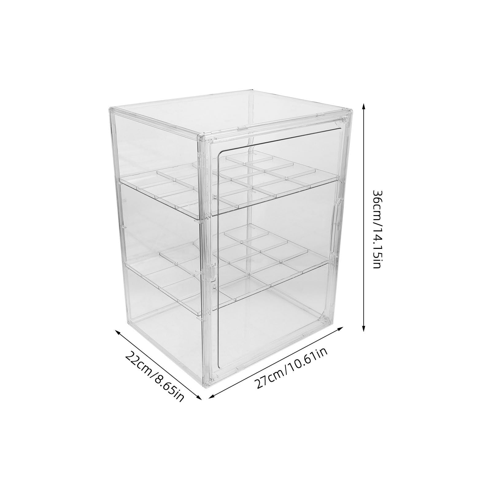 Angoily Organisateur Acrylique Transparent pour Biberons et Tétines Compartiments Individuels Empilables, Rangement Organisé et Visibilité Claire pour Chambre de Bébé