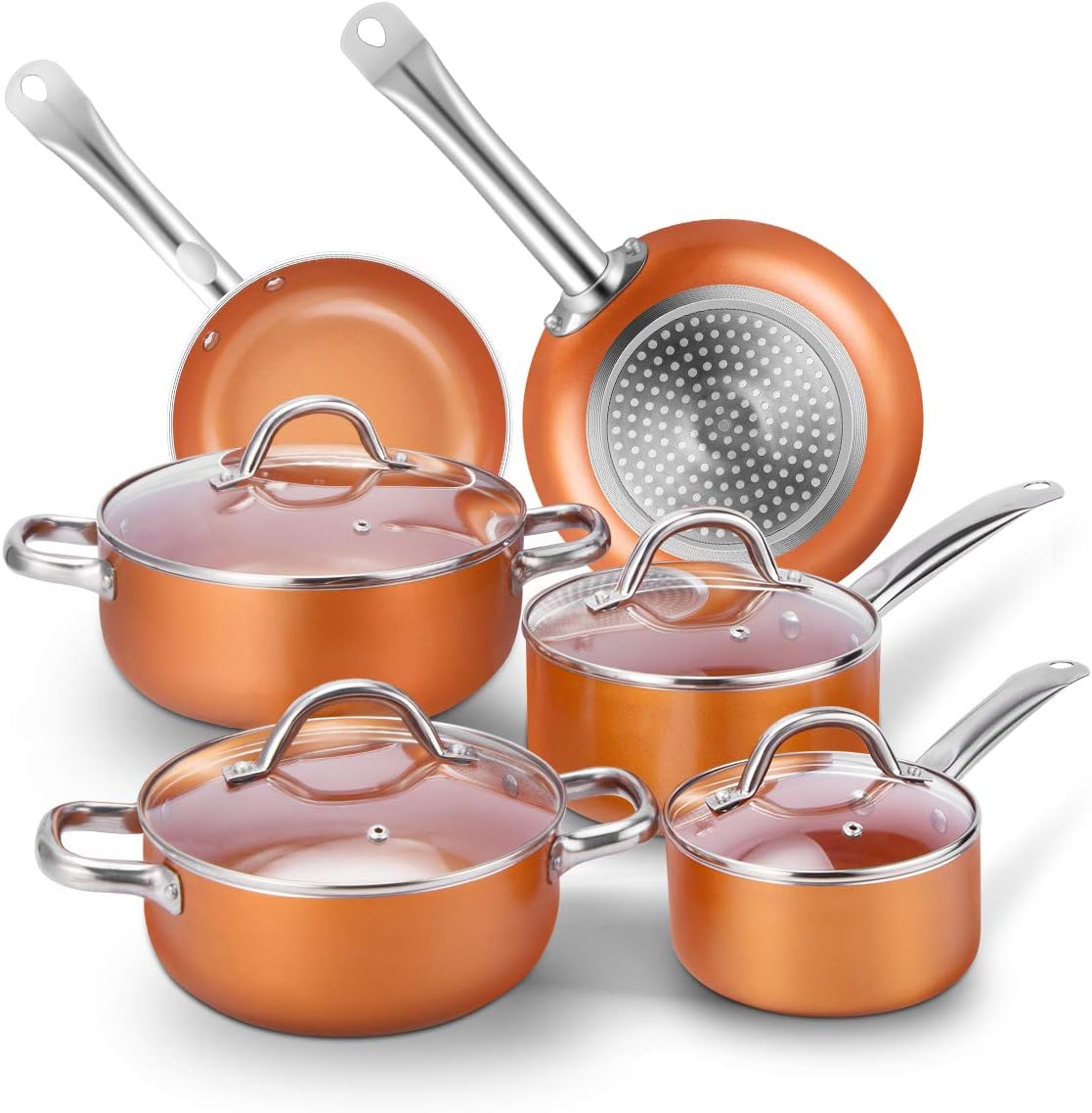CUSINAID 10Pcs Cookware Set
