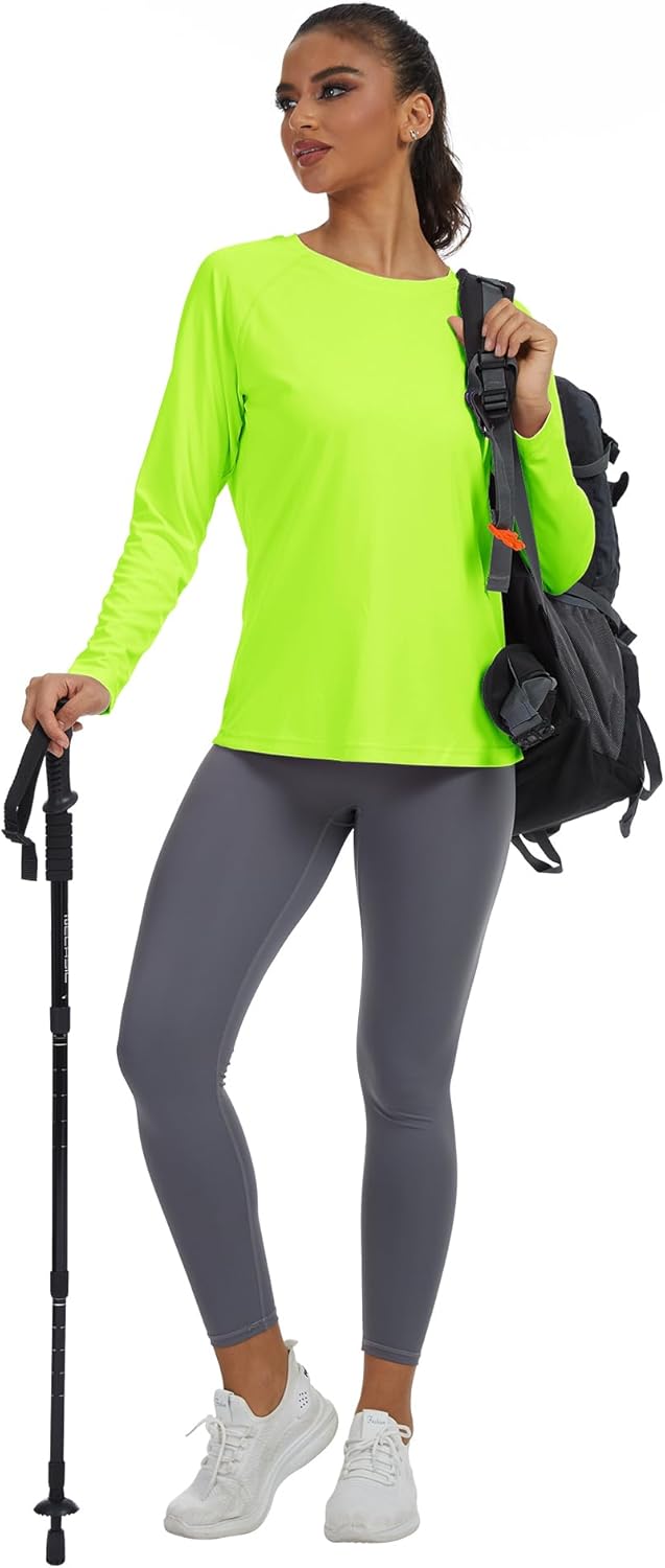 Women's Sun Shirts UPF 50+ Long Sleeve UV Protection Shirt Quick Dry Tops for Workout Hiking Running Rash Guard - Image 7
