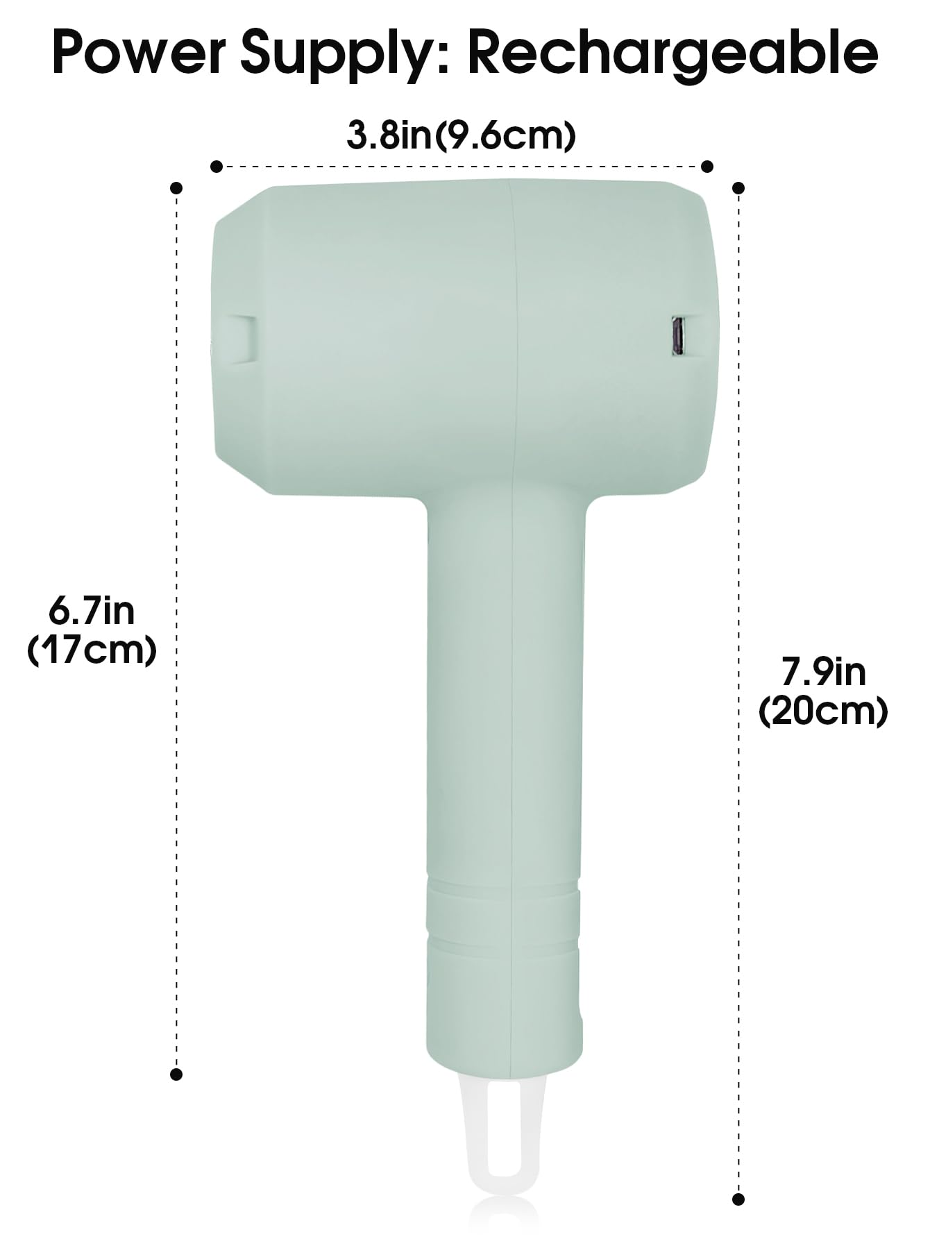 LULUWA Batteur à Main Électrique Sans Fil Portable - 3 Vitesses, 2 Fouets Amovibles, Rechargeable Pour Cuisine Et Pâtisserie