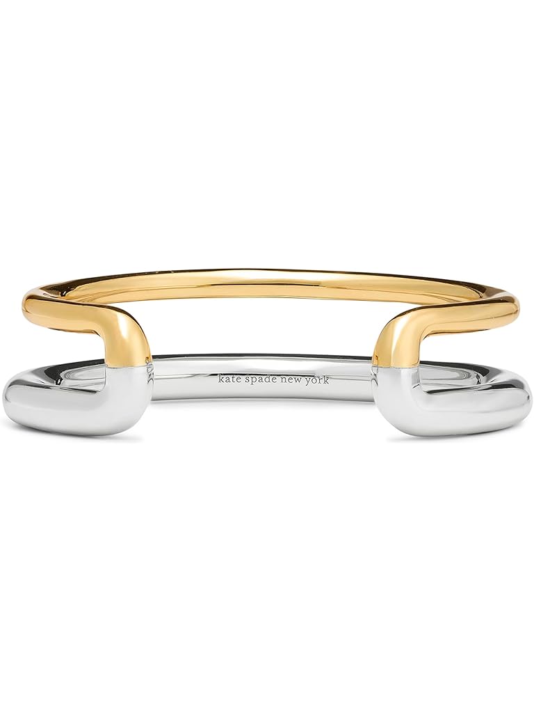 Silver Kate Spade New York Interlock Cuff Silver