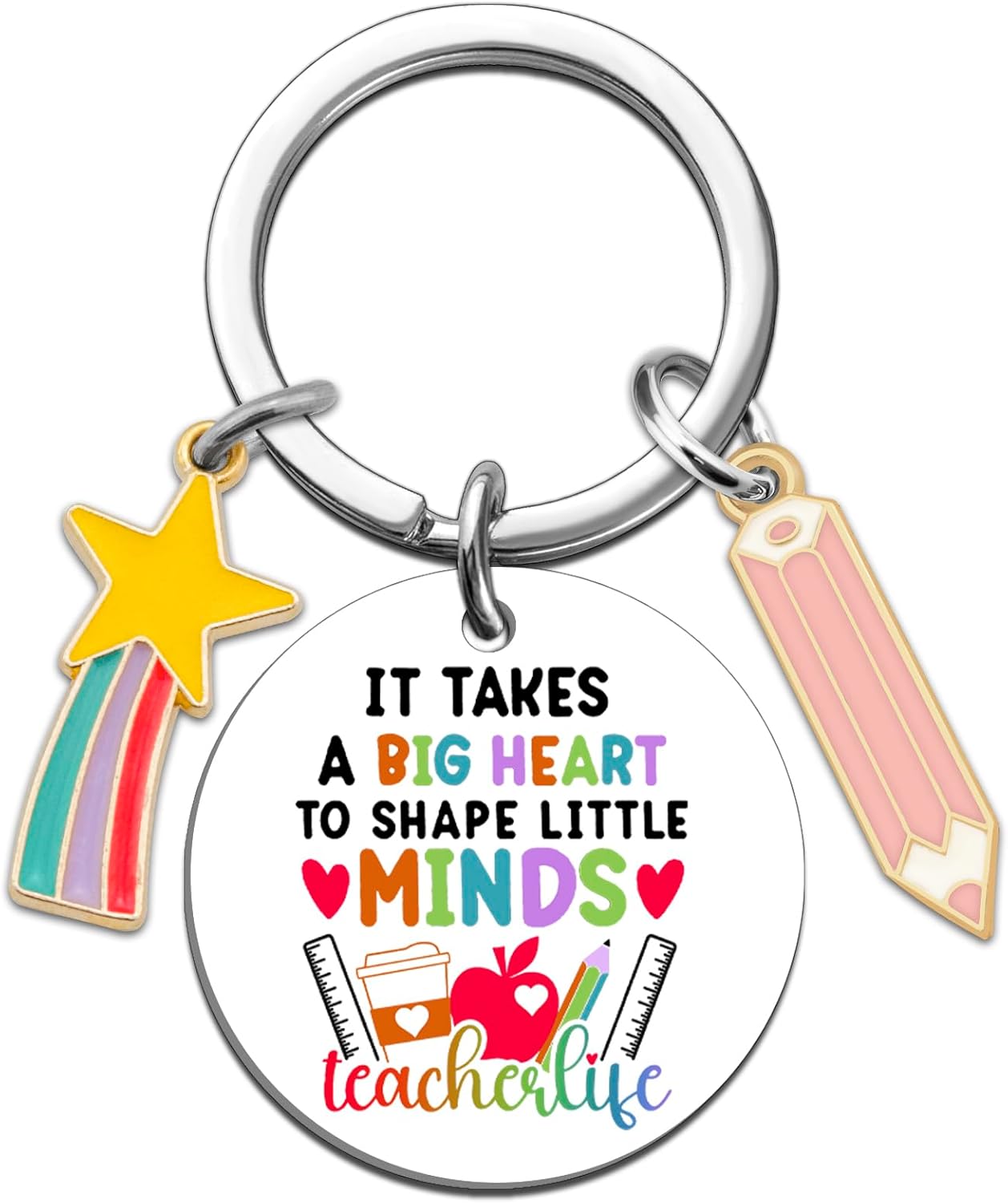 Teacher Keychain Teacher Appreciation Gifts for Women Teacher Gifts for Women Thank You Teacher Gifts for Teacher Friends Teachers Day Birthday Teacher Graduation Gifts for Her