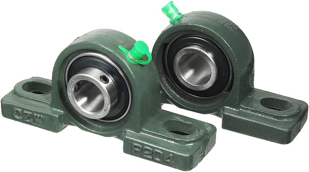 uxcell® 2pcs Self-Alignment Pillow Block Bearing UCP204 20mm Mounted Bear